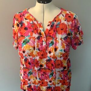 Vibrant Floral Women's Top